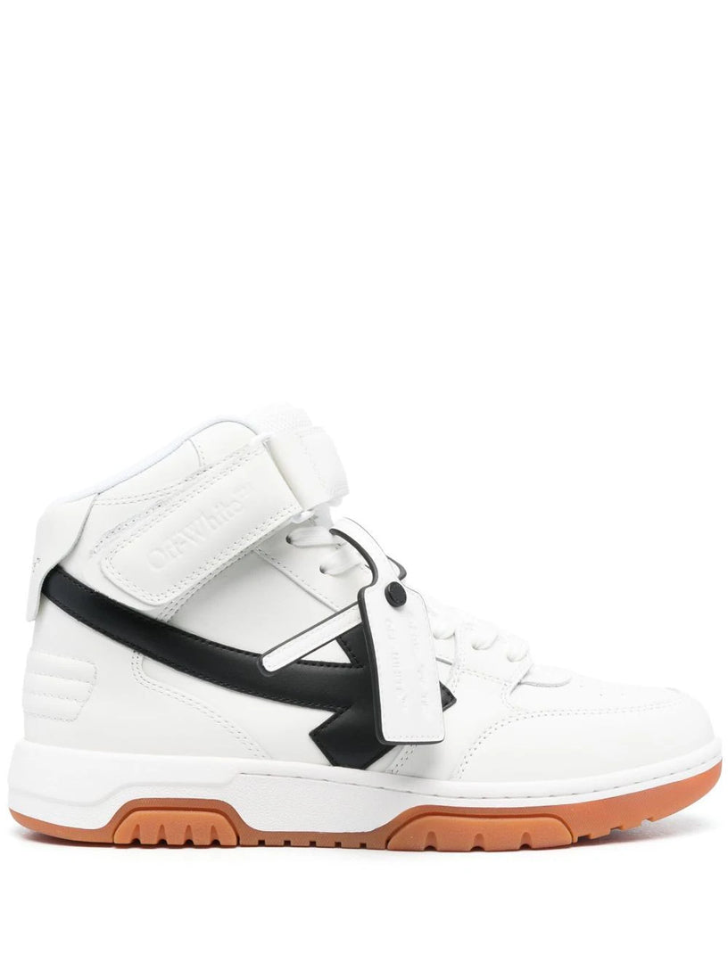 OFF-WHITE Mid out of office leather sneakers