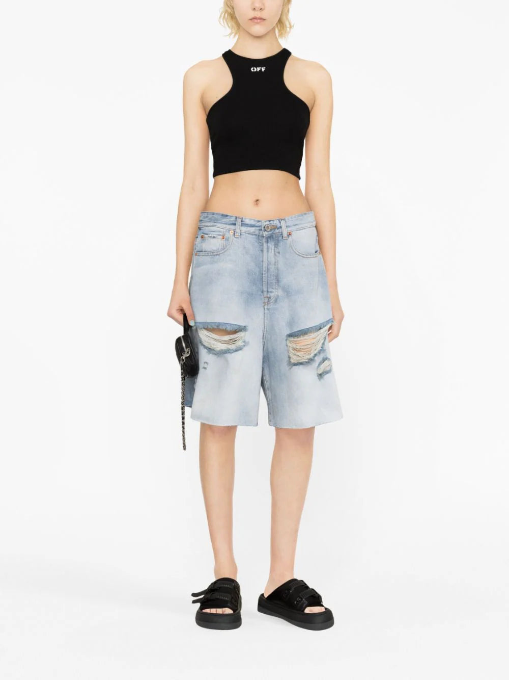 OFF-WHITE Off Stamp Rib Rowing Top