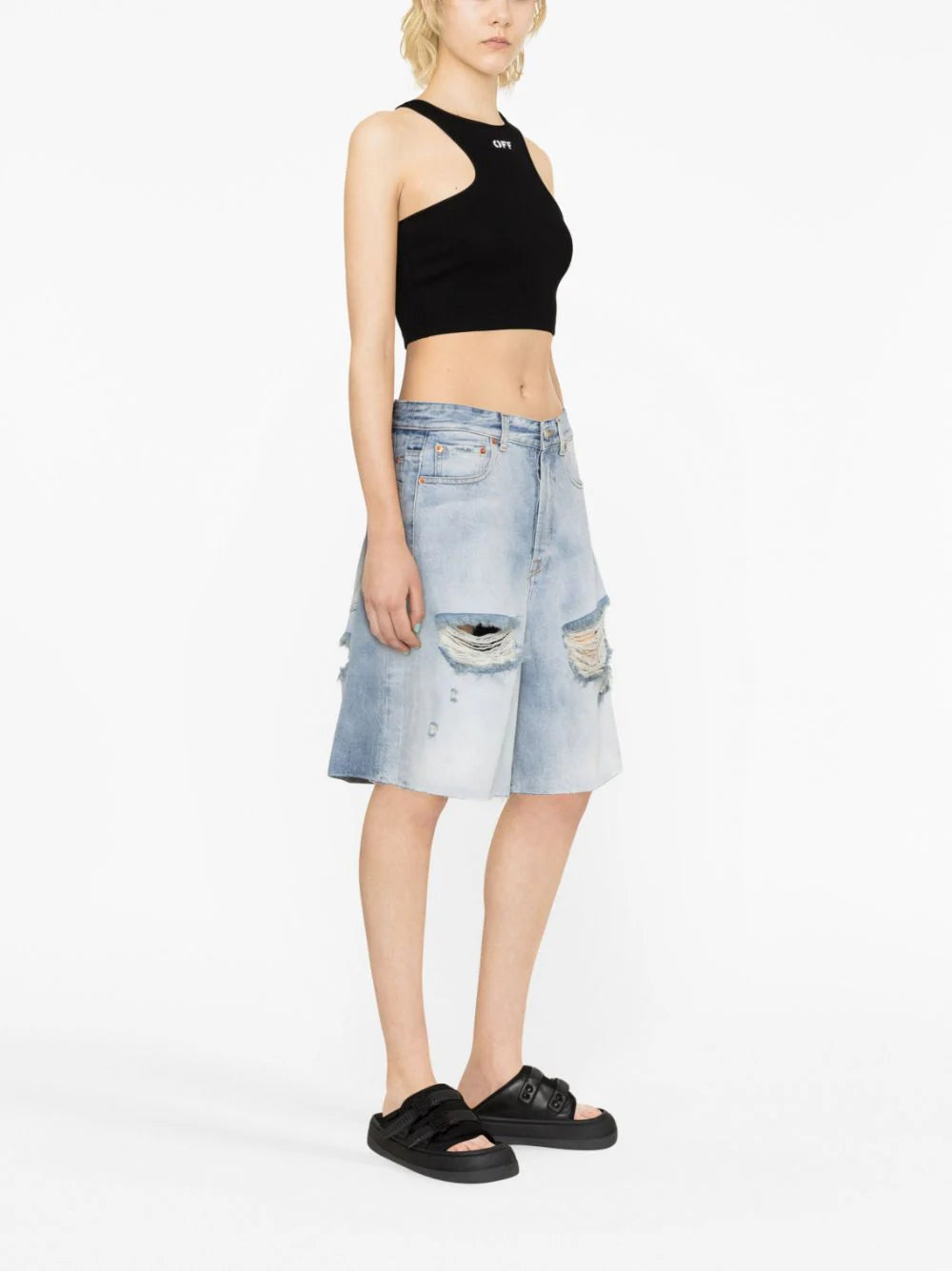 OFF-WHITE Off Stamp Rib Rowing Top