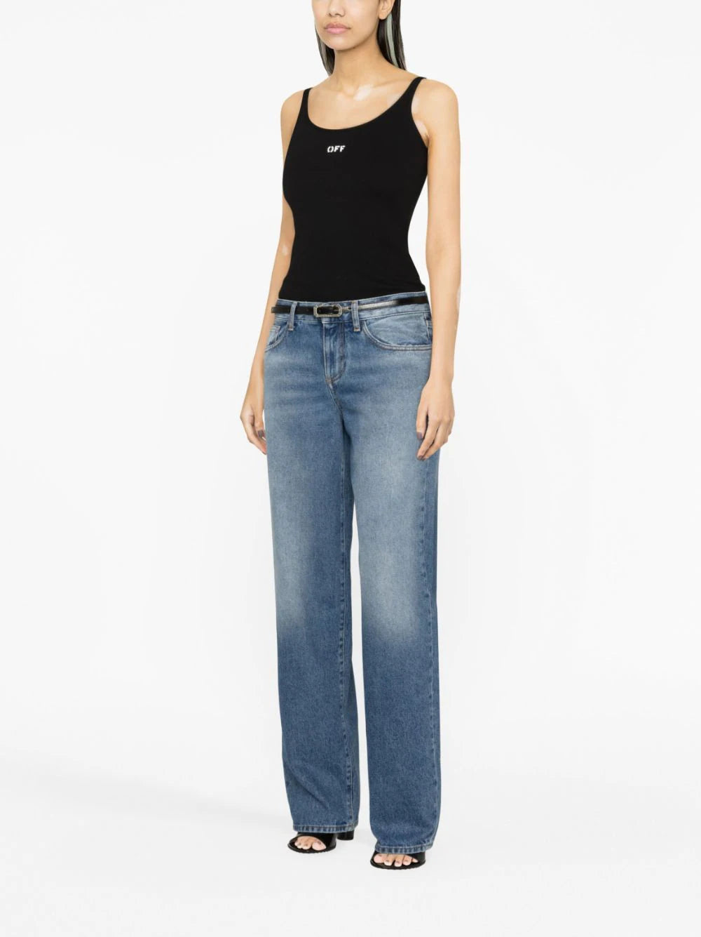 OFF-WHITE Off Stamp Rib Tank Top