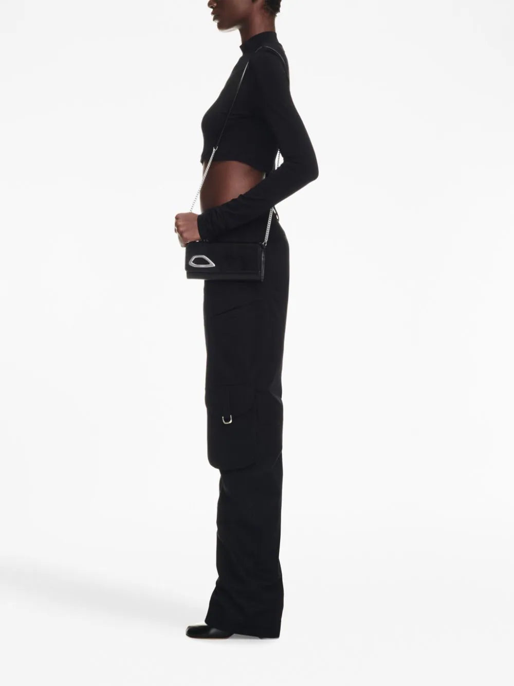 OFF-WHITE Off Stamp Sec Skin T Crop Top