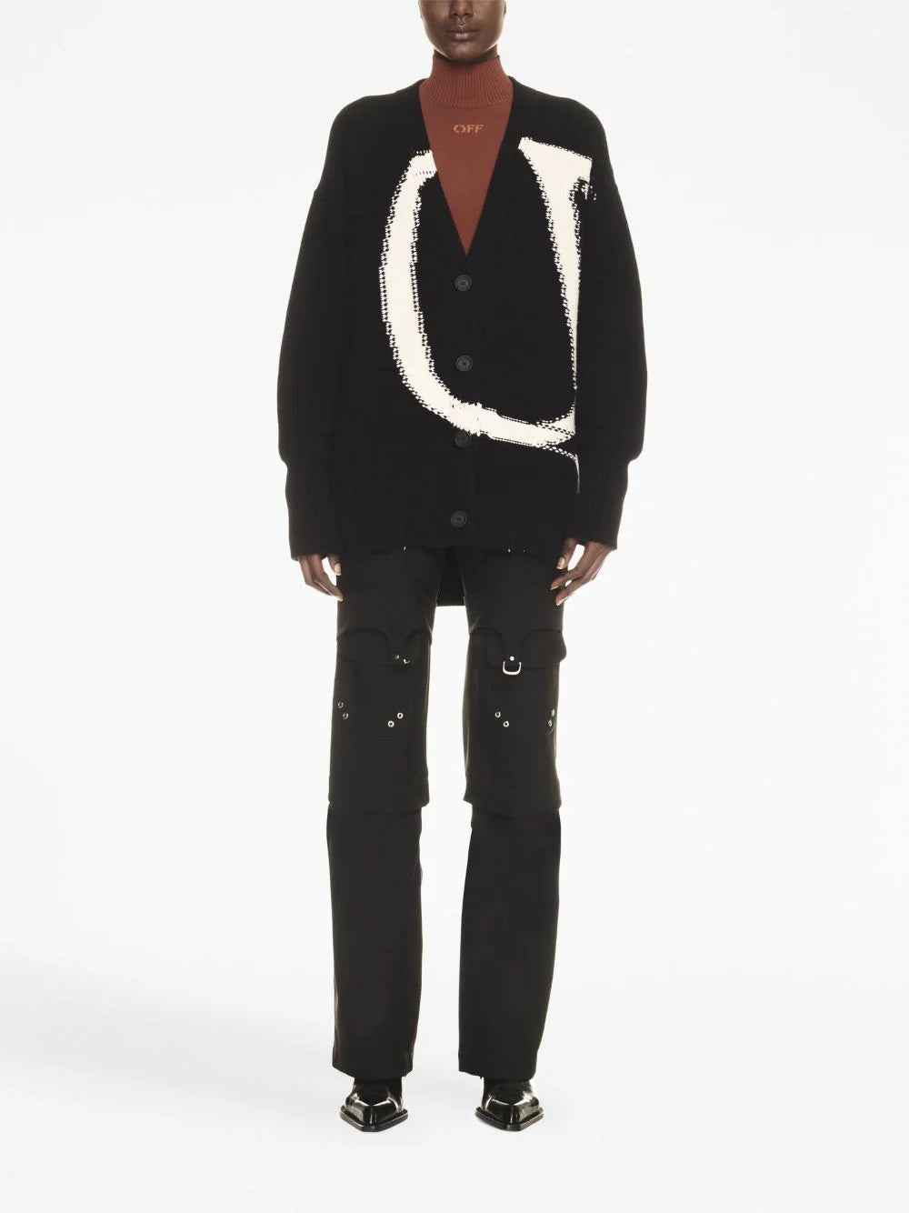 OFF-WHITE Ow Maxi Logo Cardigan