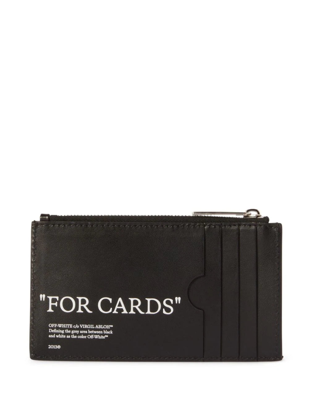 OFF-WHITE Quote Bookish Zipped Card Case