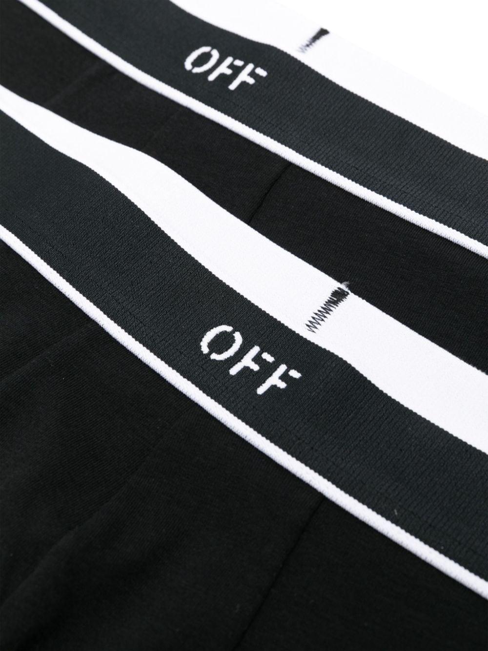 OFF-WHITE Set Of 2 Boxers With Logo Elastic