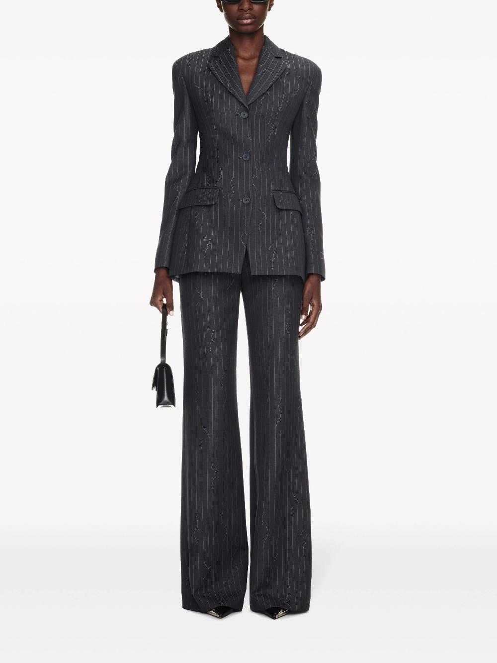 OFF-WHITE Slim-fit Three-button Pinstripe Jacket