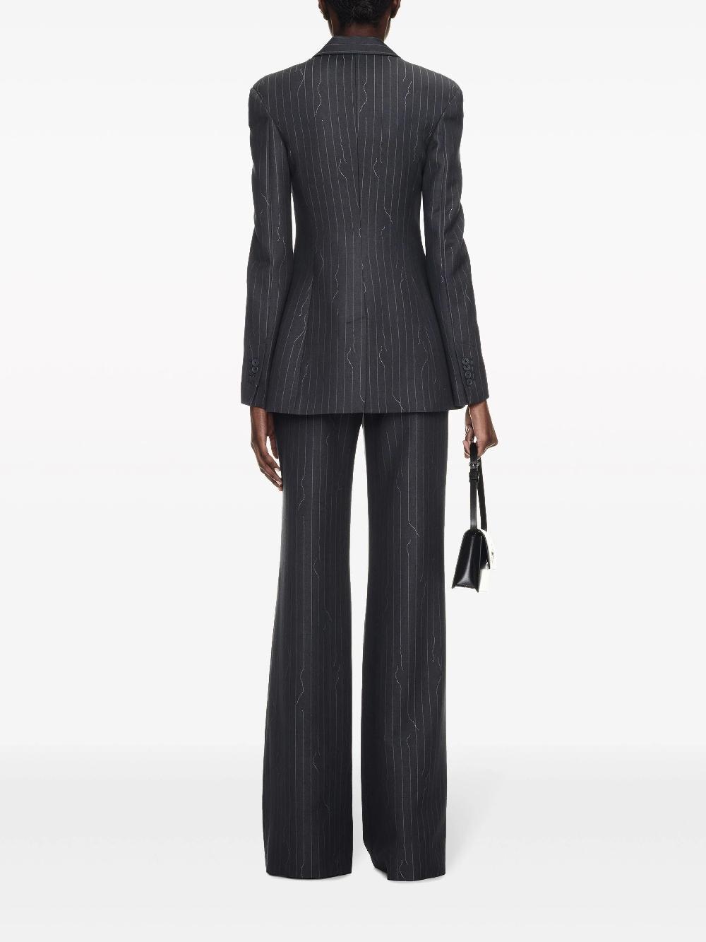 OFF-WHITE Slim-fit Three-button Pinstripe Jacket