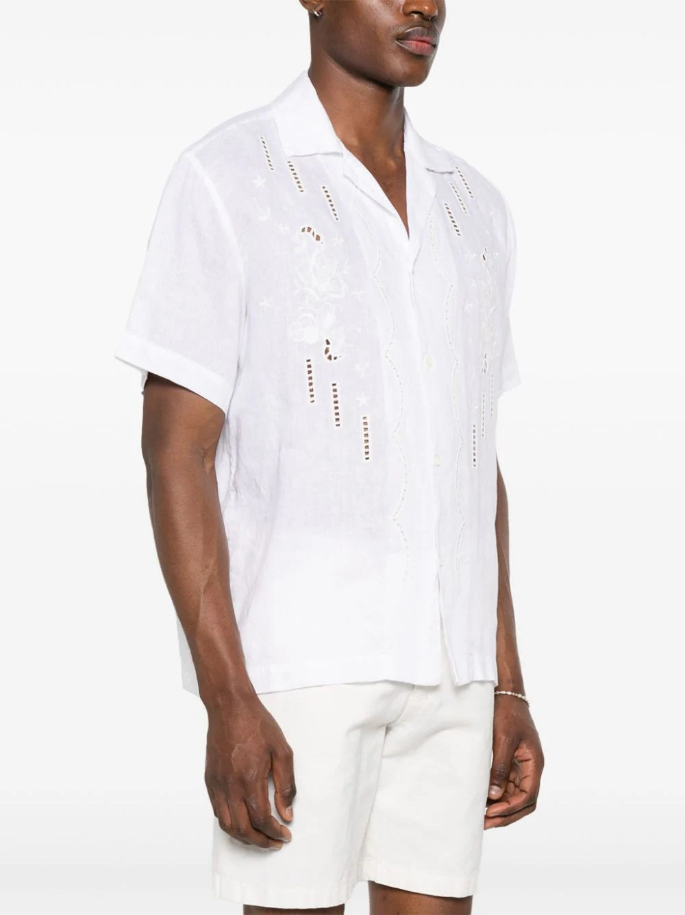 P.A.R.O.S.H. Embroidered Linen Shirt