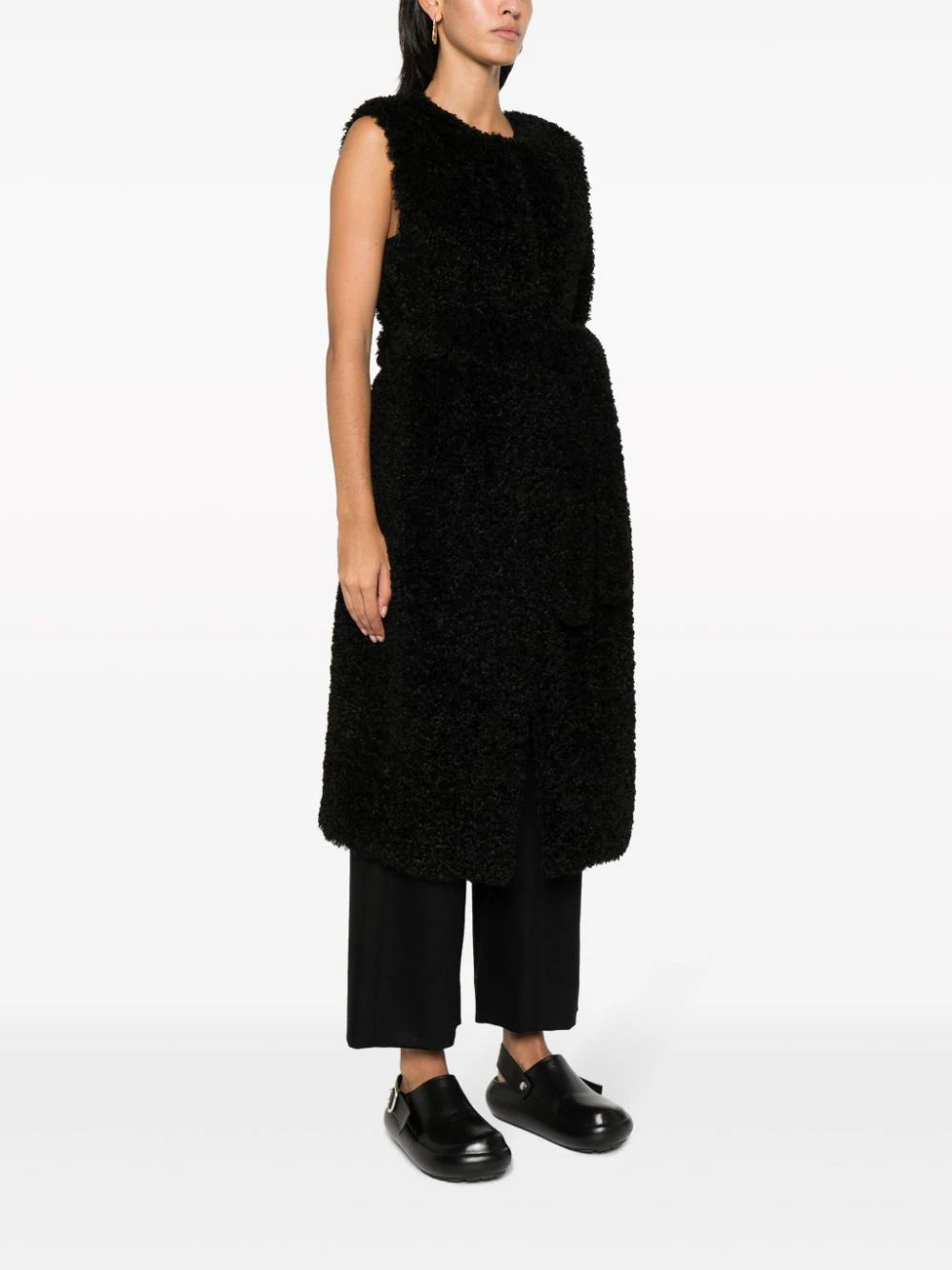 P.A.R.O.S.H. Perform Sleeveless Faux-fur Coat