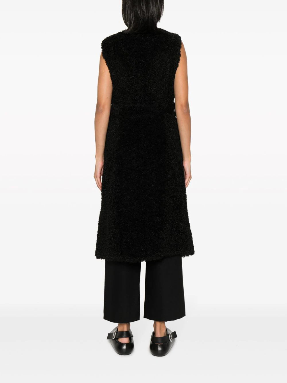 P.A.R.O.S.H. Perform Sleeveless Faux-fur Coat