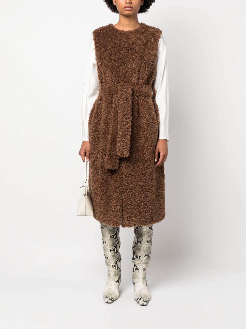 P.A.R.O.S.H. Perform Sleeveless Faux-fur Coat