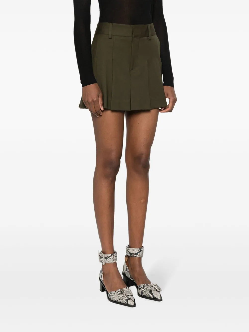 P.A.R.O.S.H. Plisse' Mini Skirt