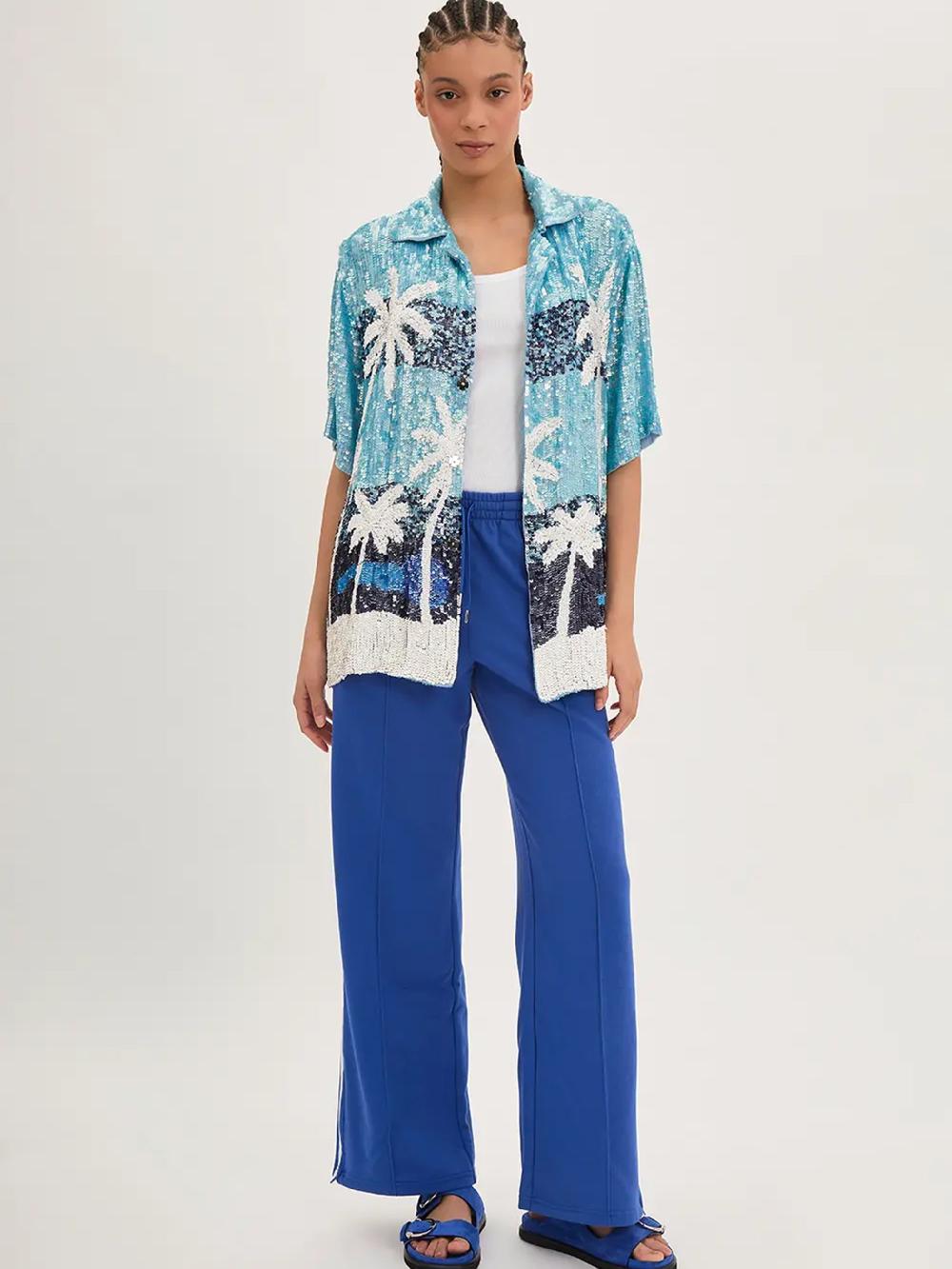 P.A.R.O.S.H. Sequins Palms Shirt