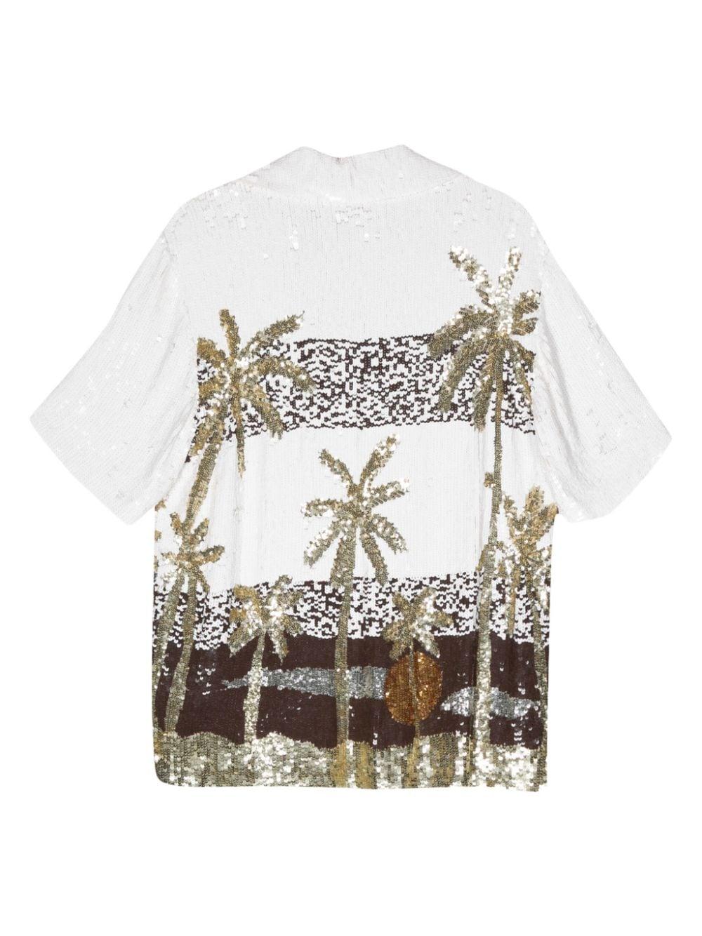 P.A.R.O.S.H. Sequins Palms Shirt