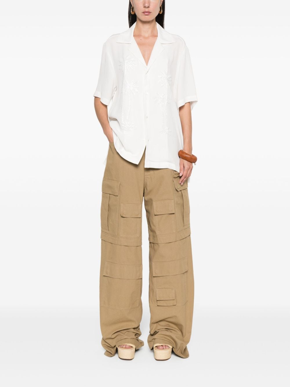 P.A.R.O.S.H. Shirt With Embellished Palms