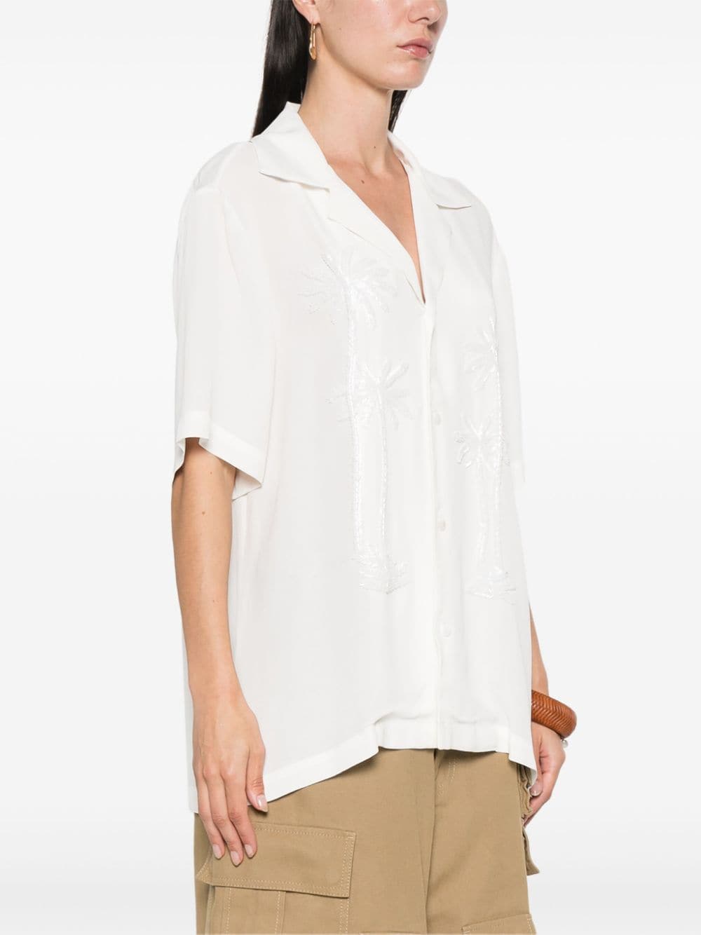 P.A.R.O.S.H. Shirt With Embellished Palms