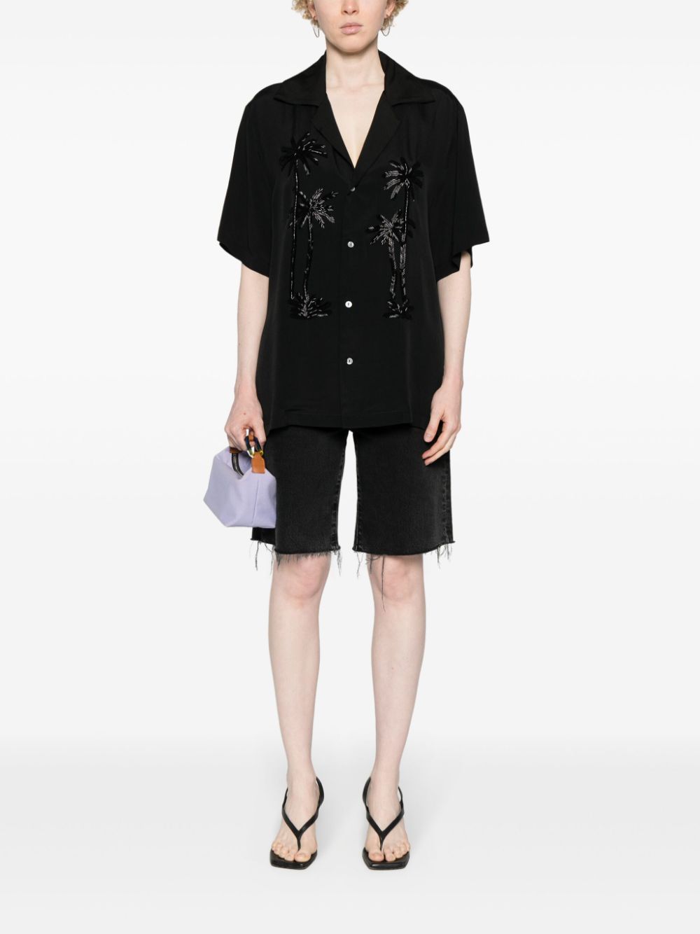 P.A.R.O.S.H. Shirt With Embellished Palms