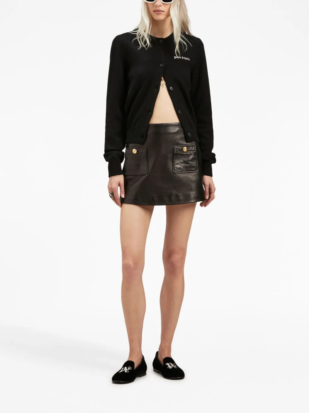PALM ANGELS Classic Logo Cardigan