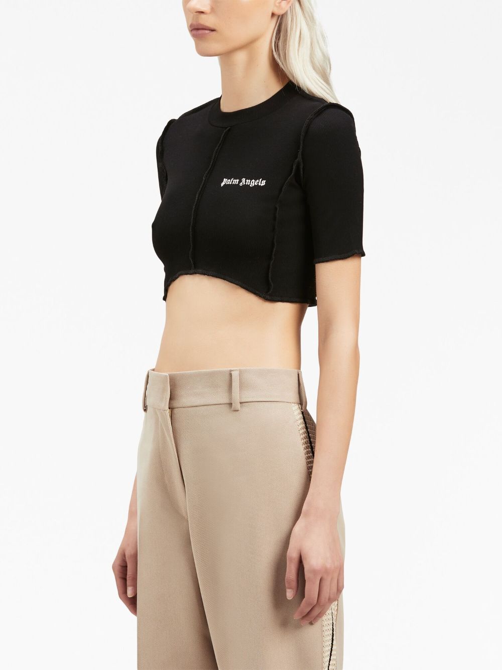 PALM ANGELS Classic Logo Crop Top