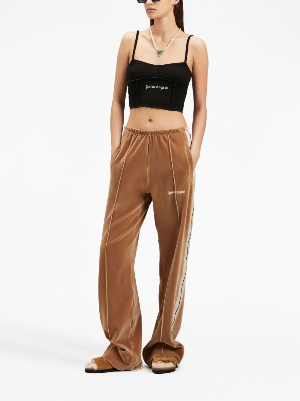 PALM ANGELS Classic Logo Rib Top