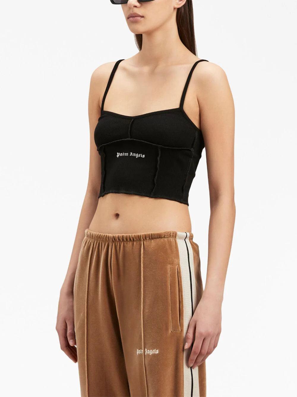 PALM ANGELS Classic Logo Rib Top