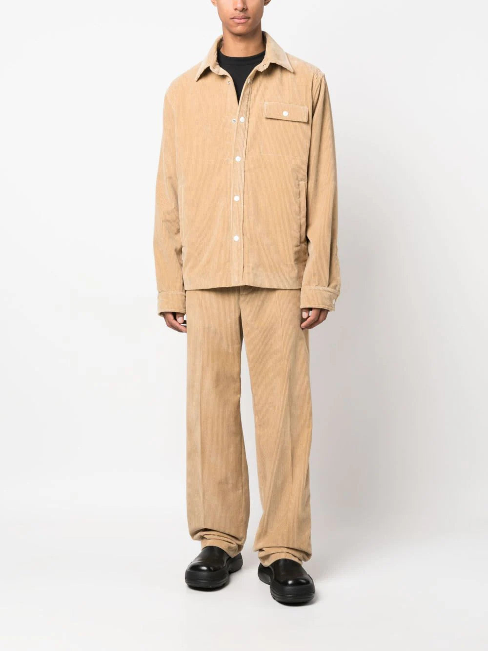 PALM ANGELS Corduroy Suit Tape Shirt