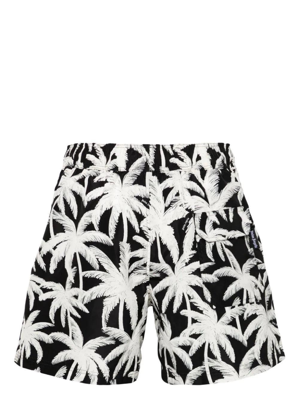 PALM ANGELS Costume Da Bagno Con Stampa Palm Tree