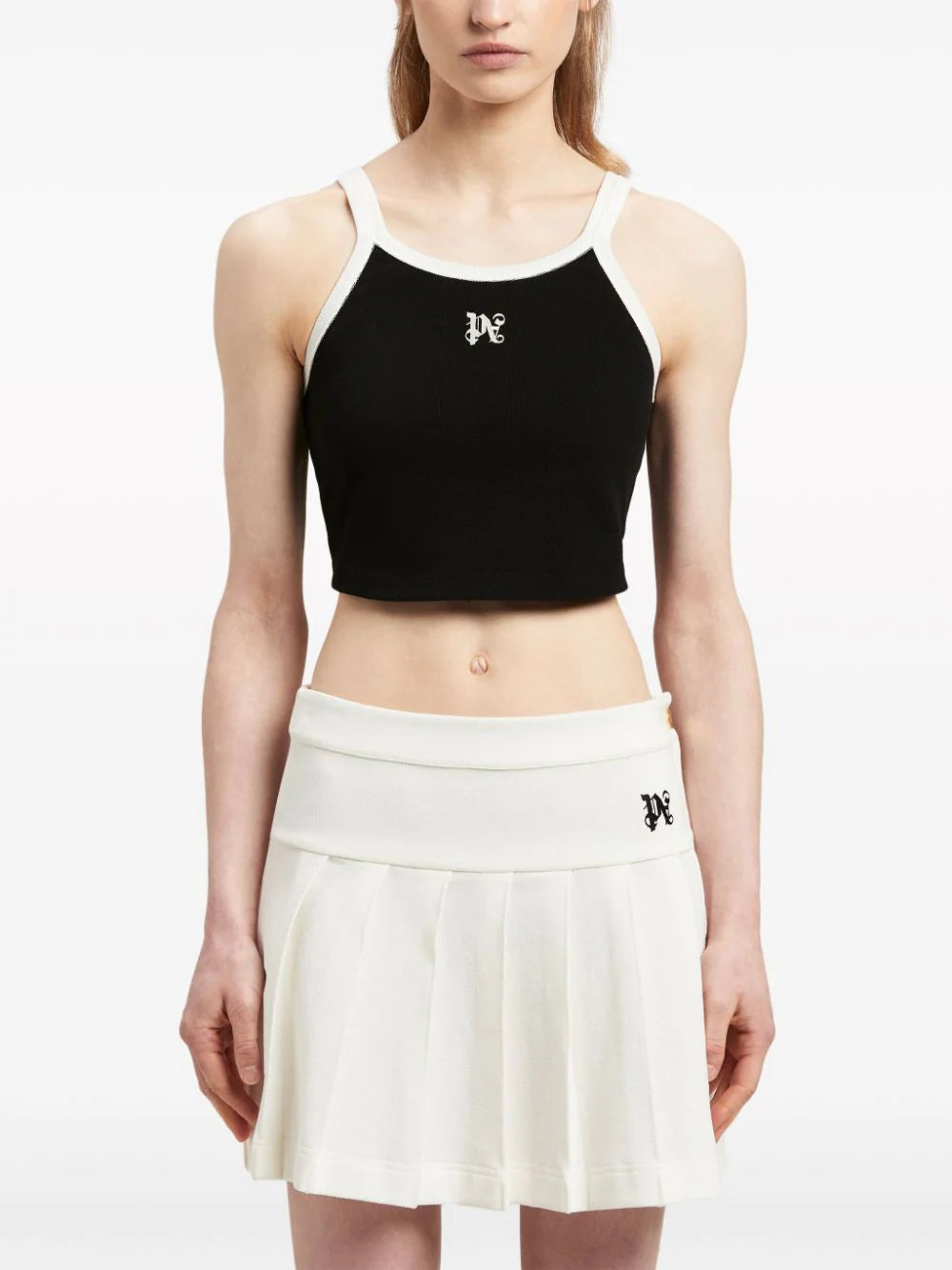 PALM ANGELS Crop Top With Logo
