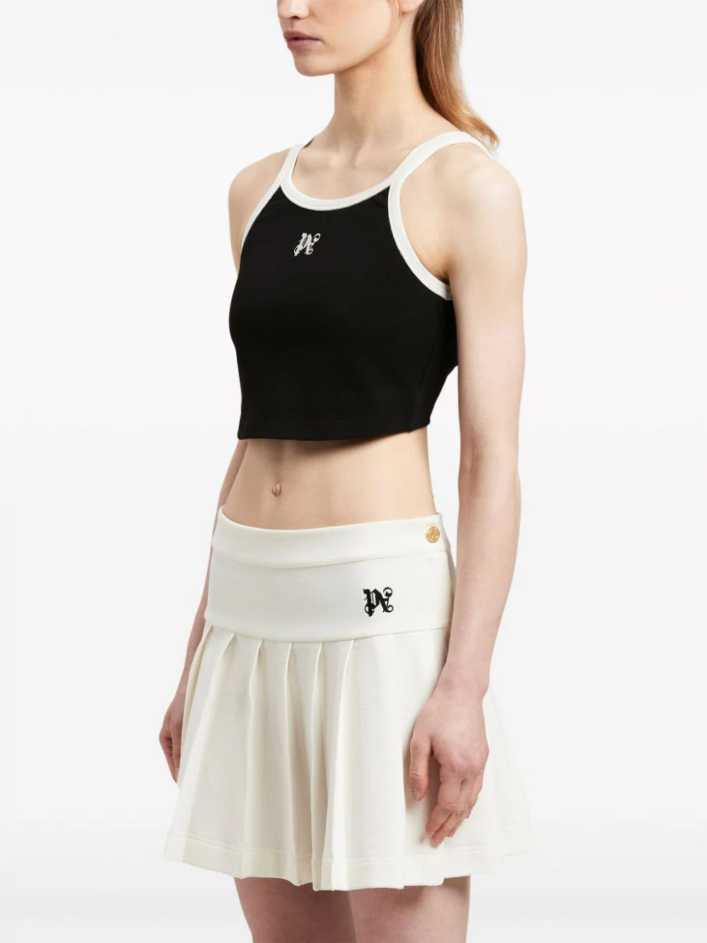 PALM ANGELS Crop Top With Logo