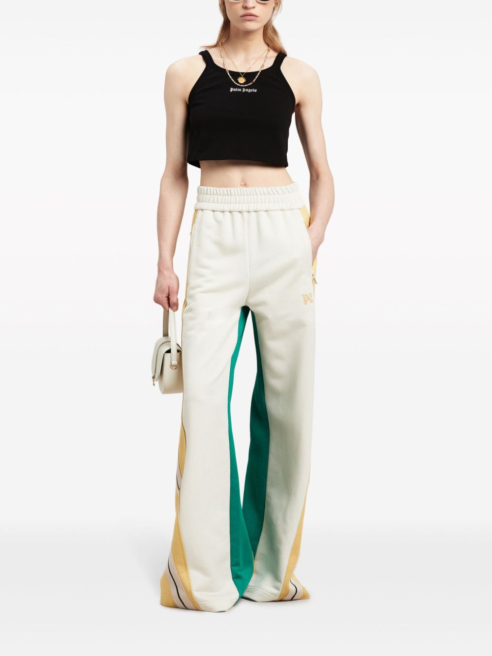 PALM ANGELS Crop Top With Logo