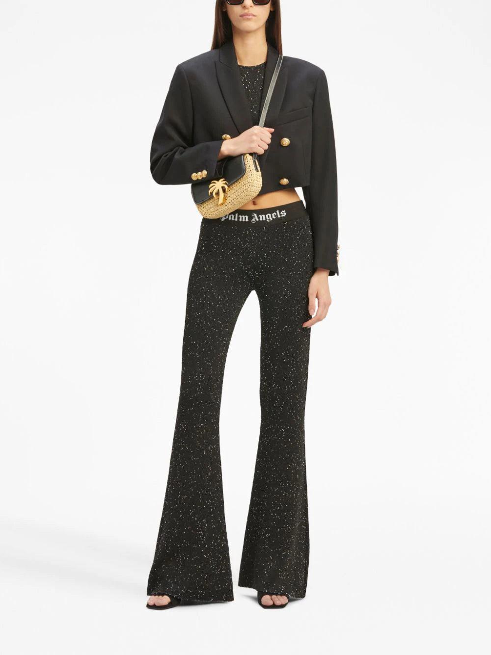 PALM ANGELS Cropped Boyfriend Blazer