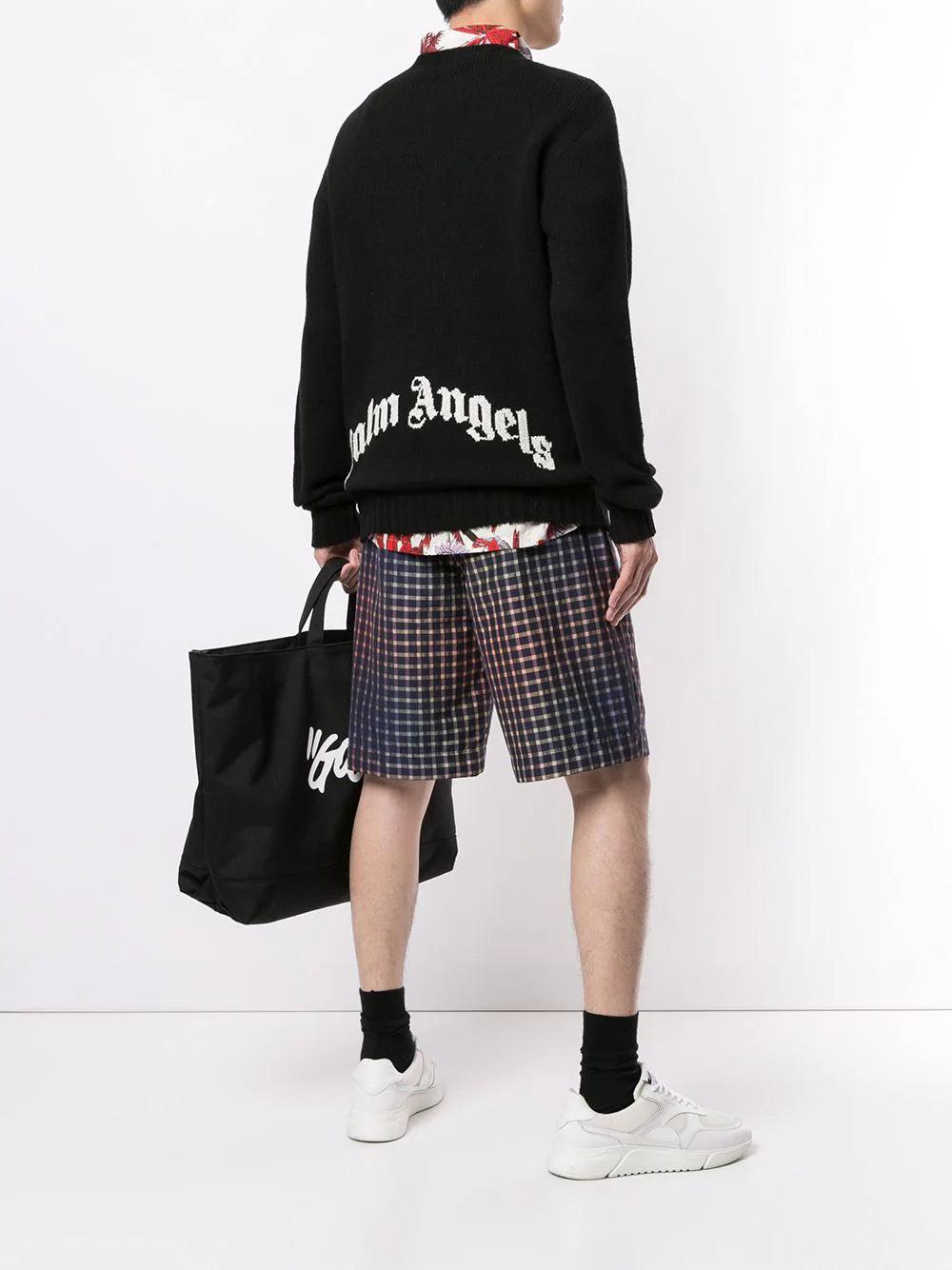 PALM ANGELS Curved Logo Sweater