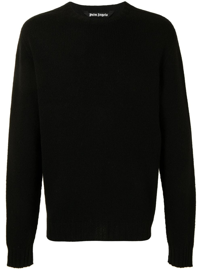 PALM ANGELS Curved logo sweater