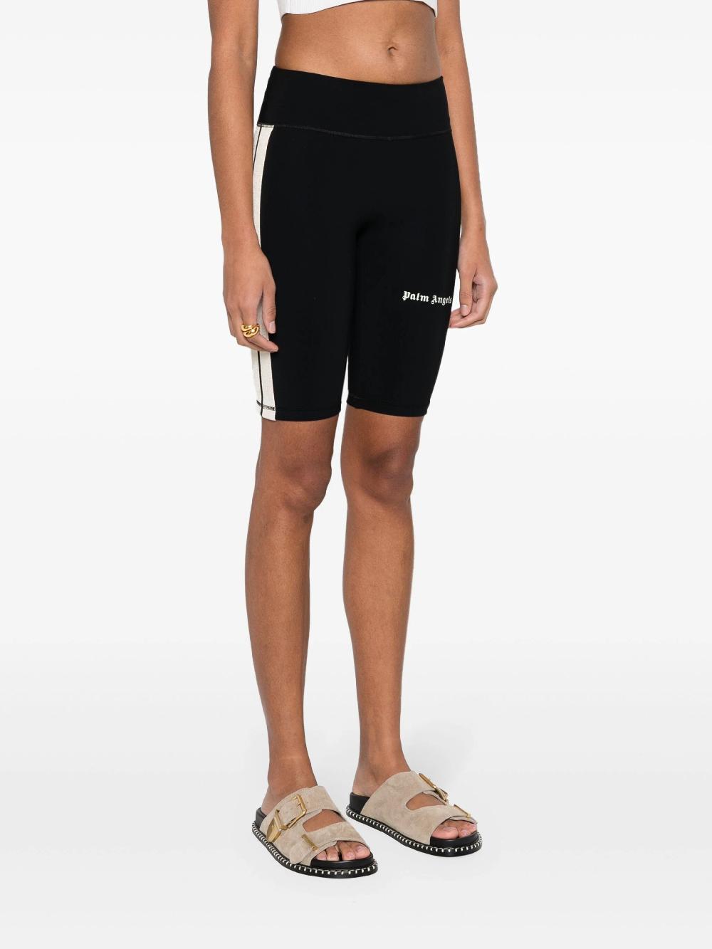 PALM ANGELS Cyclist Track Shorts With Print