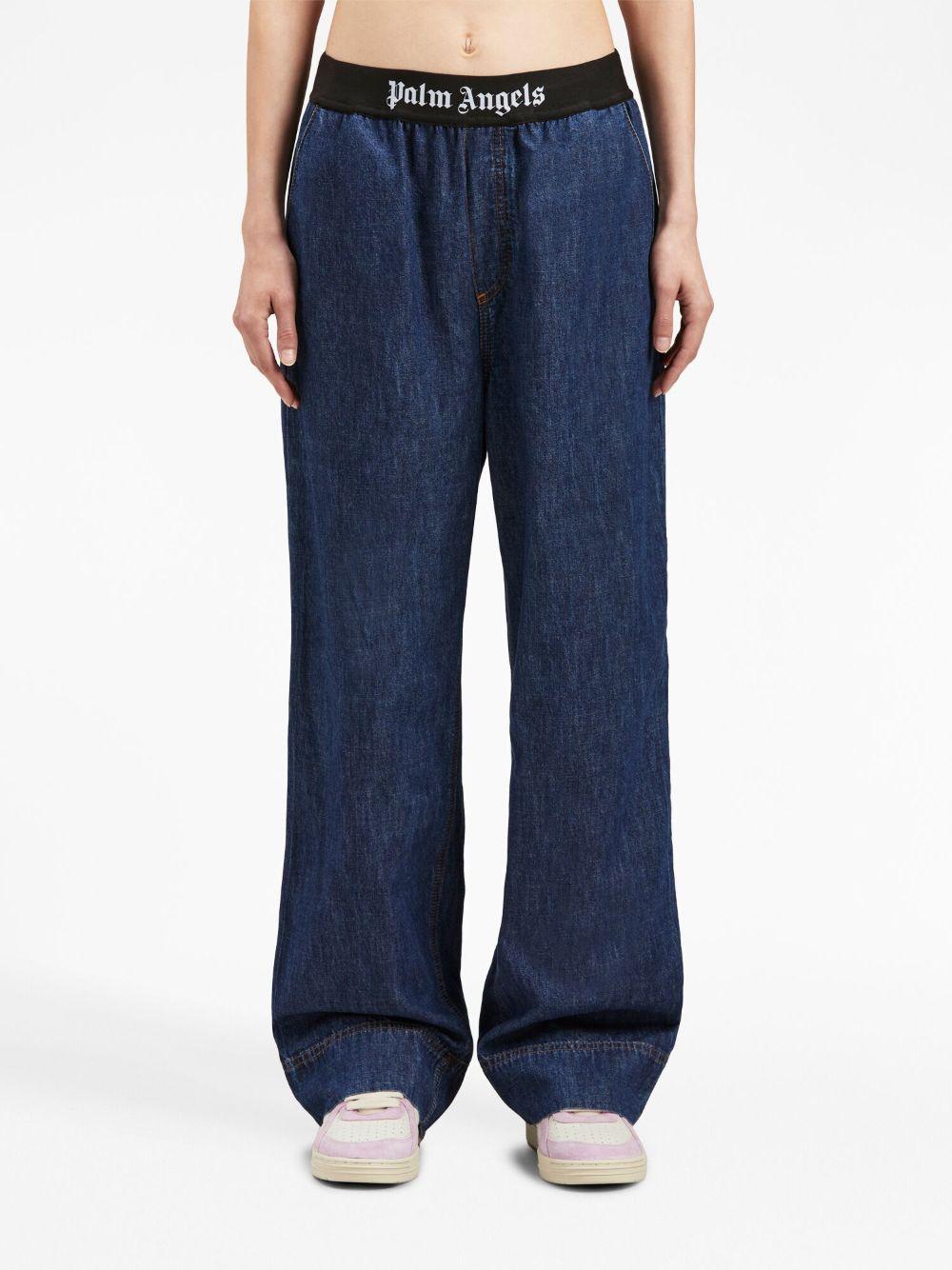 PALM ANGELS Denim Pajama Pants