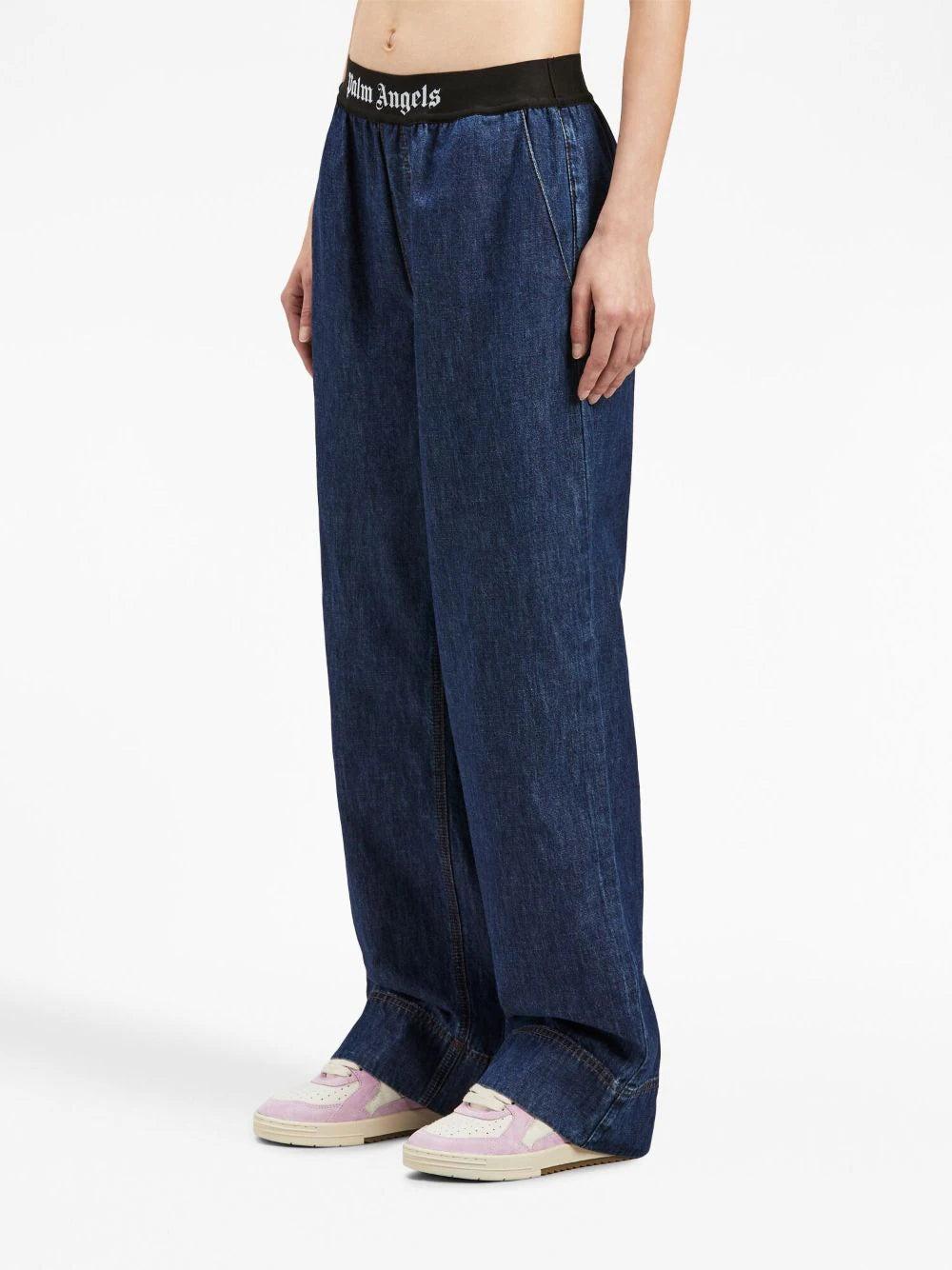 PALM ANGELS Denim Pajama Pants