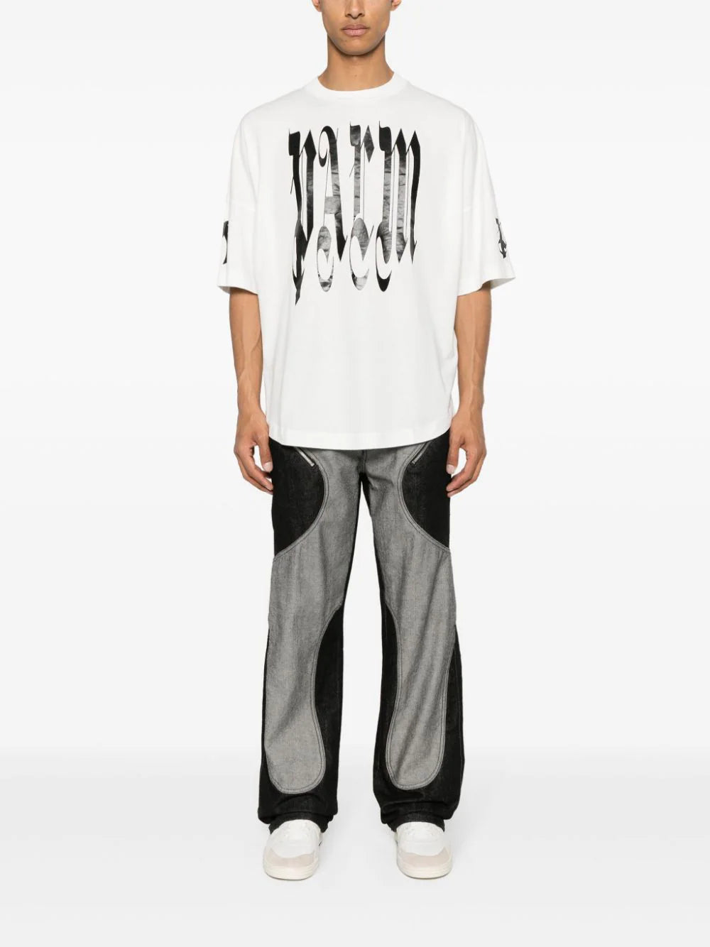 PALM ANGELS Gothic Logo Over T-shirt