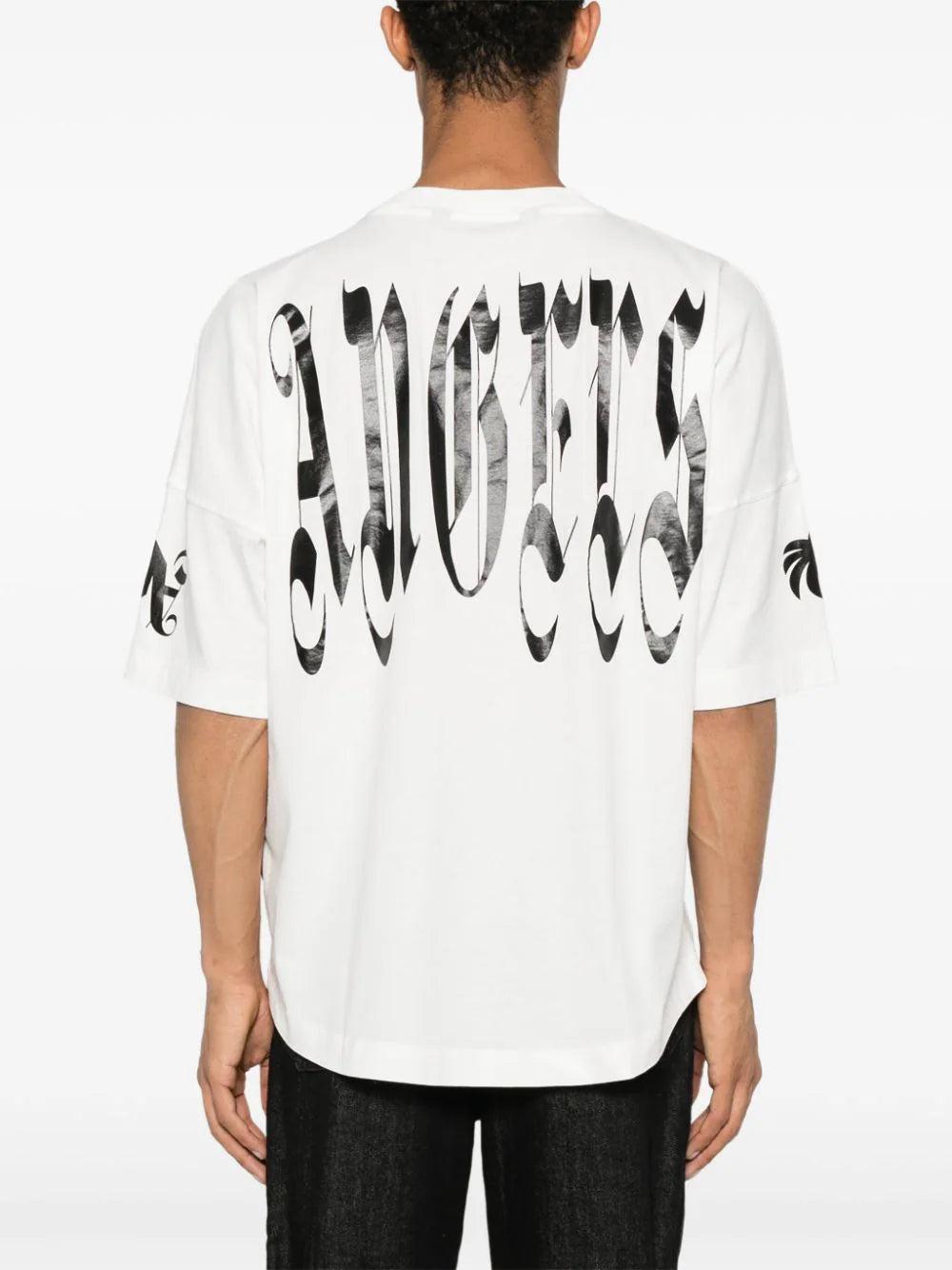 PALM ANGELS Gothic Logo Over T-shirt