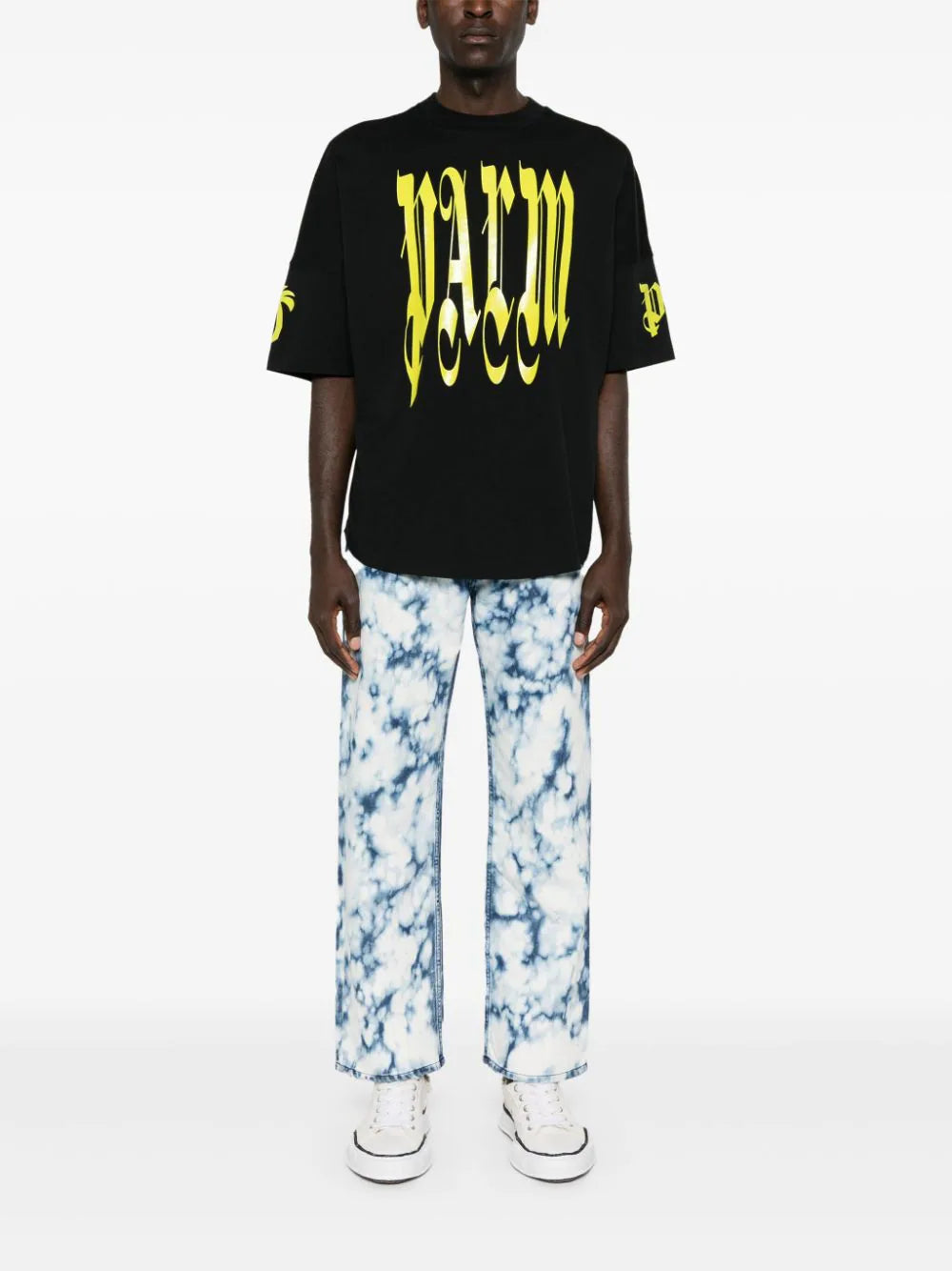 PALM ANGELS Gothic Logo Over T-shirt