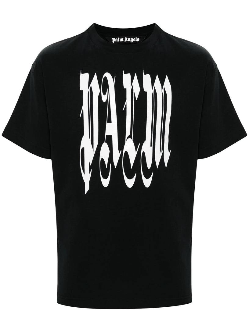 PALM ANGELS Gothic logo t-shirt