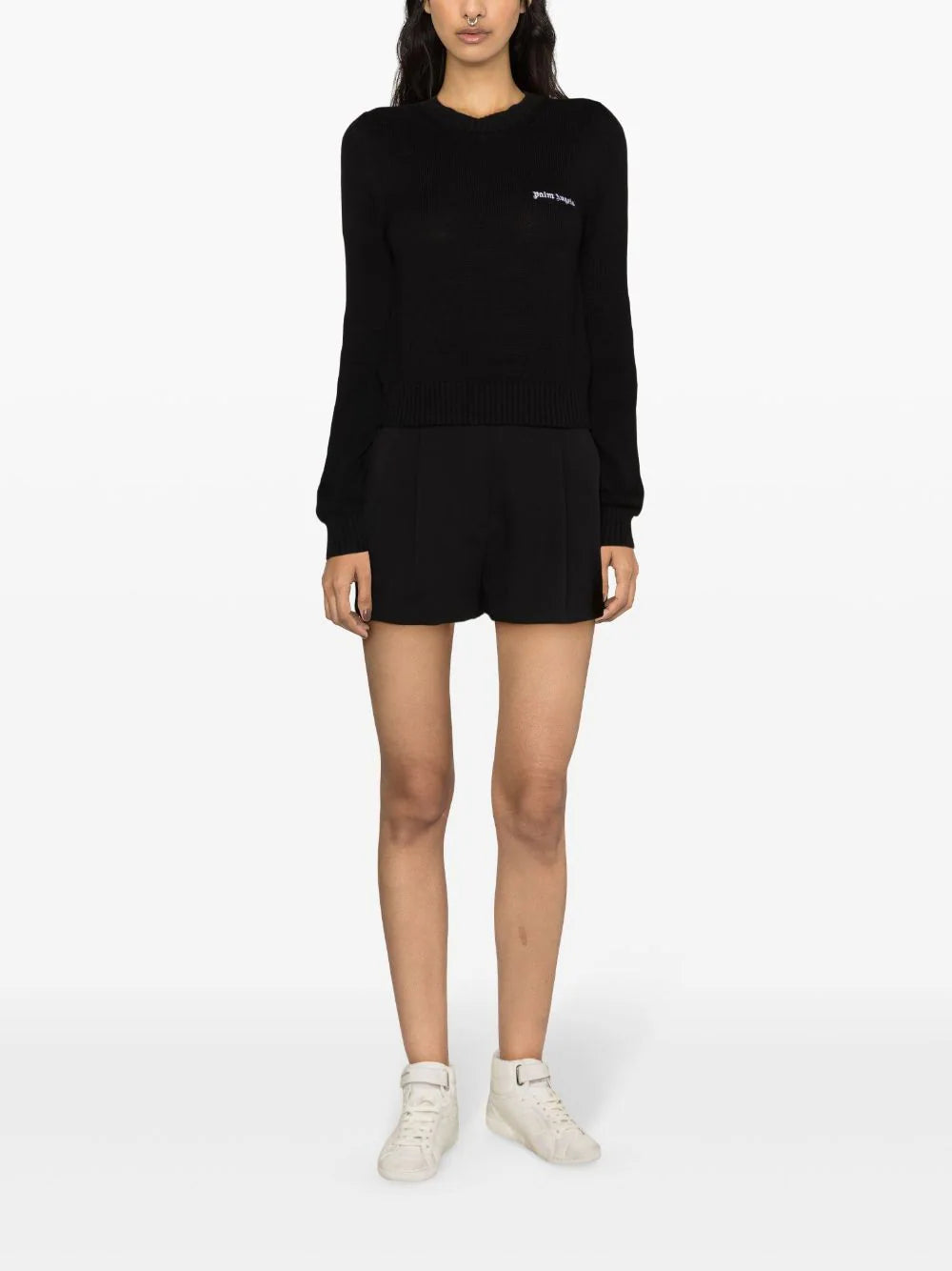 PALM ANGELS Knitted Sweatshirt With Logo