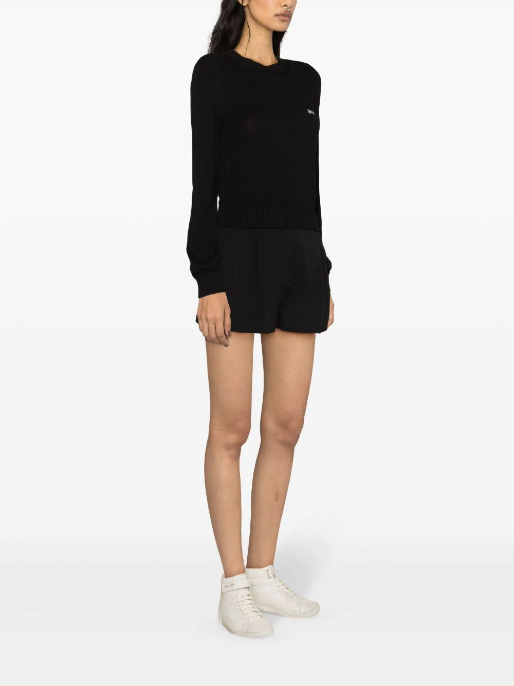 PALM ANGELS Knitted Sweatshirt With Logo