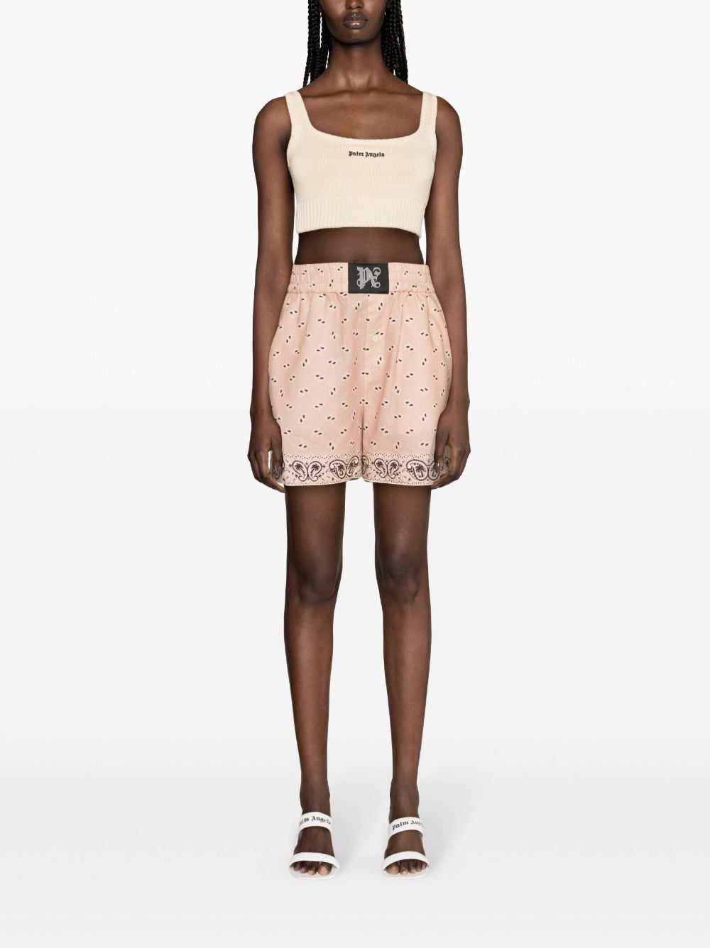 PALM ANGELS Knitted Top With Logo