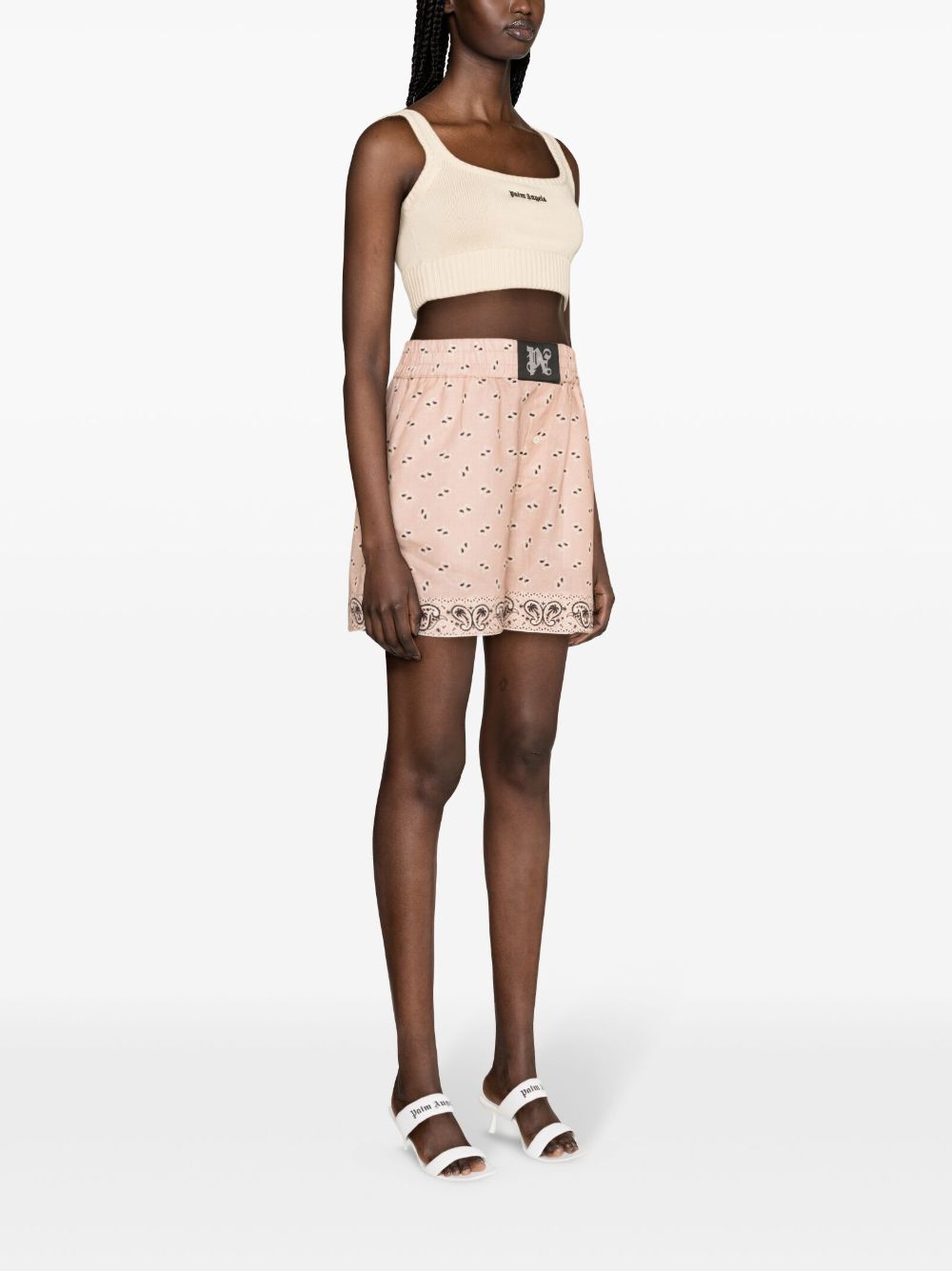 PALM ANGELS Knitted Top With Logo