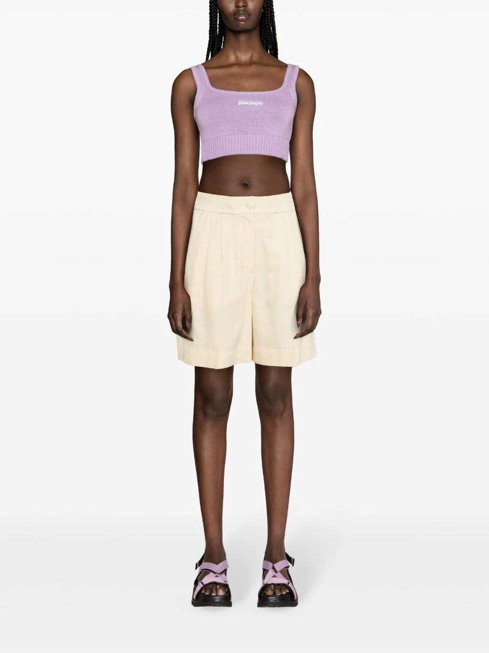 PALM ANGELS Knitted Top With Logo