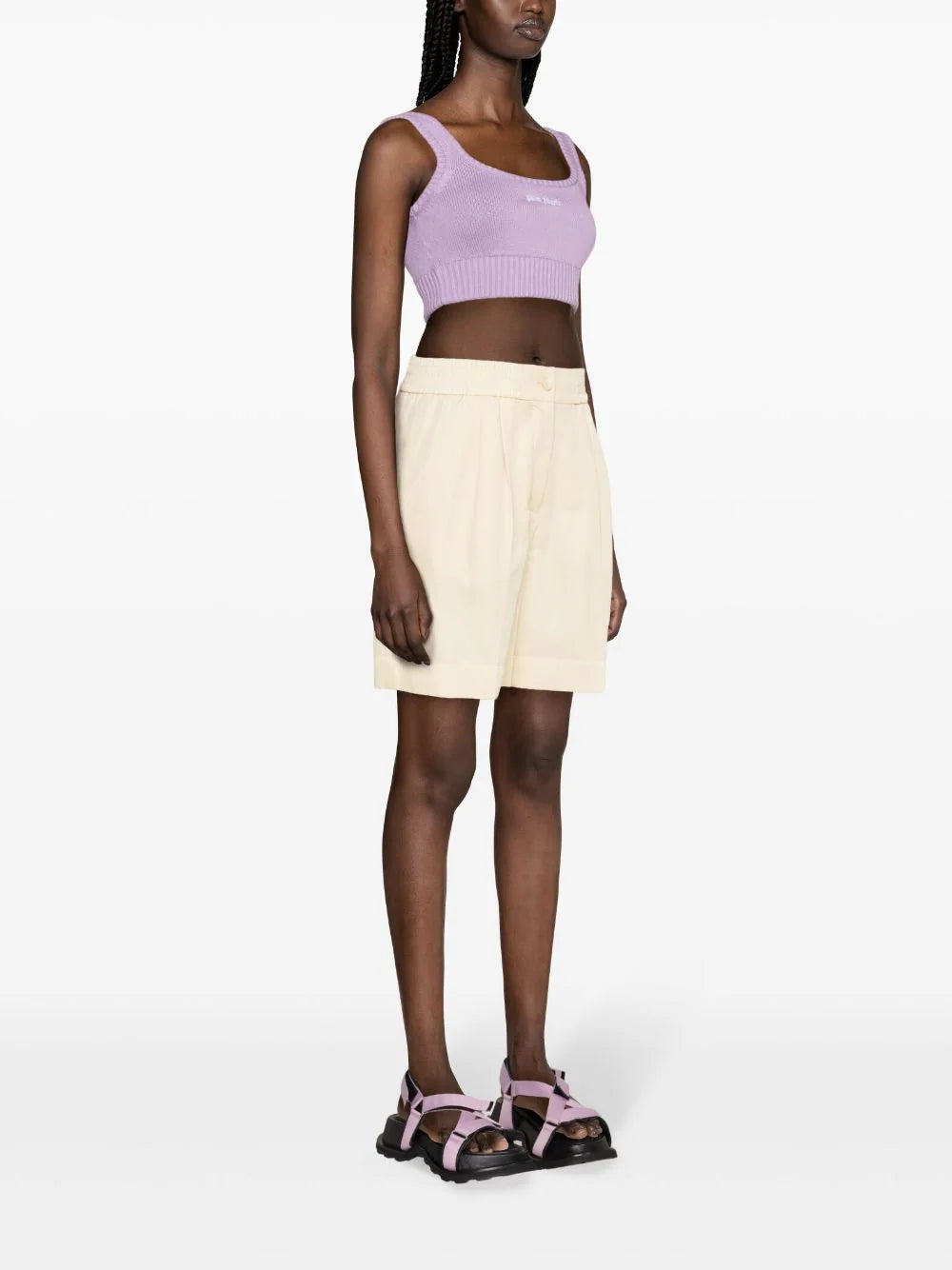 PALM ANGELS Knitted Top With Logo
