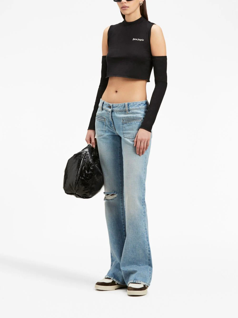 PALM ANGELS Logo Cutout Top