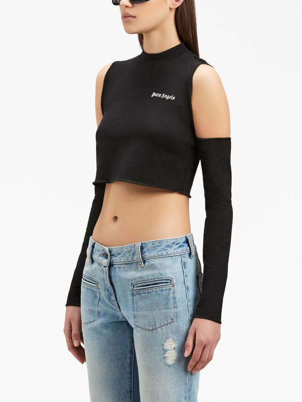 PALM ANGELS Logo Cutout Top