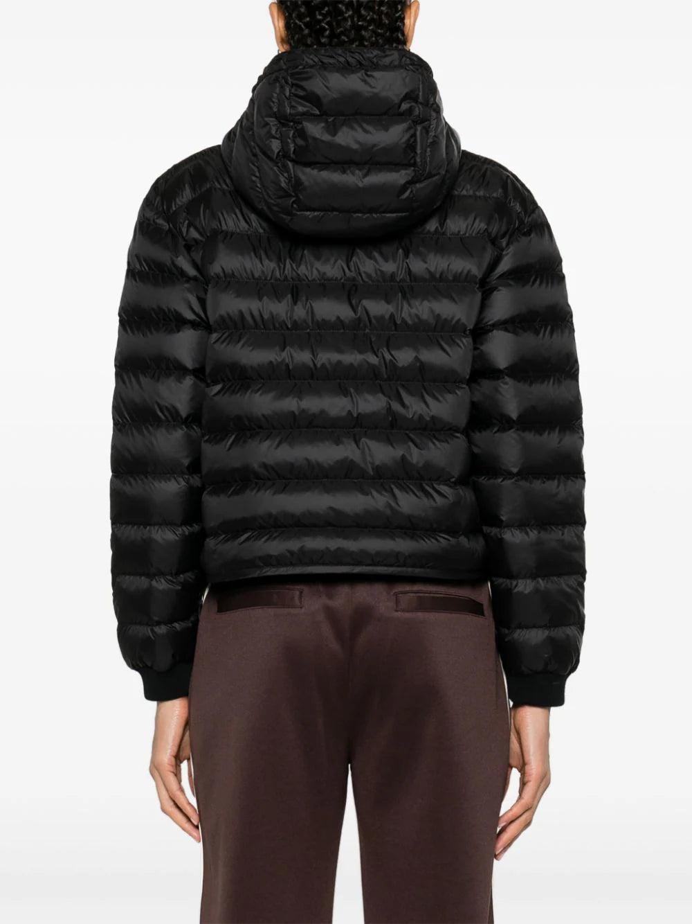 PALM ANGELS Logo Down Jacket With Hood