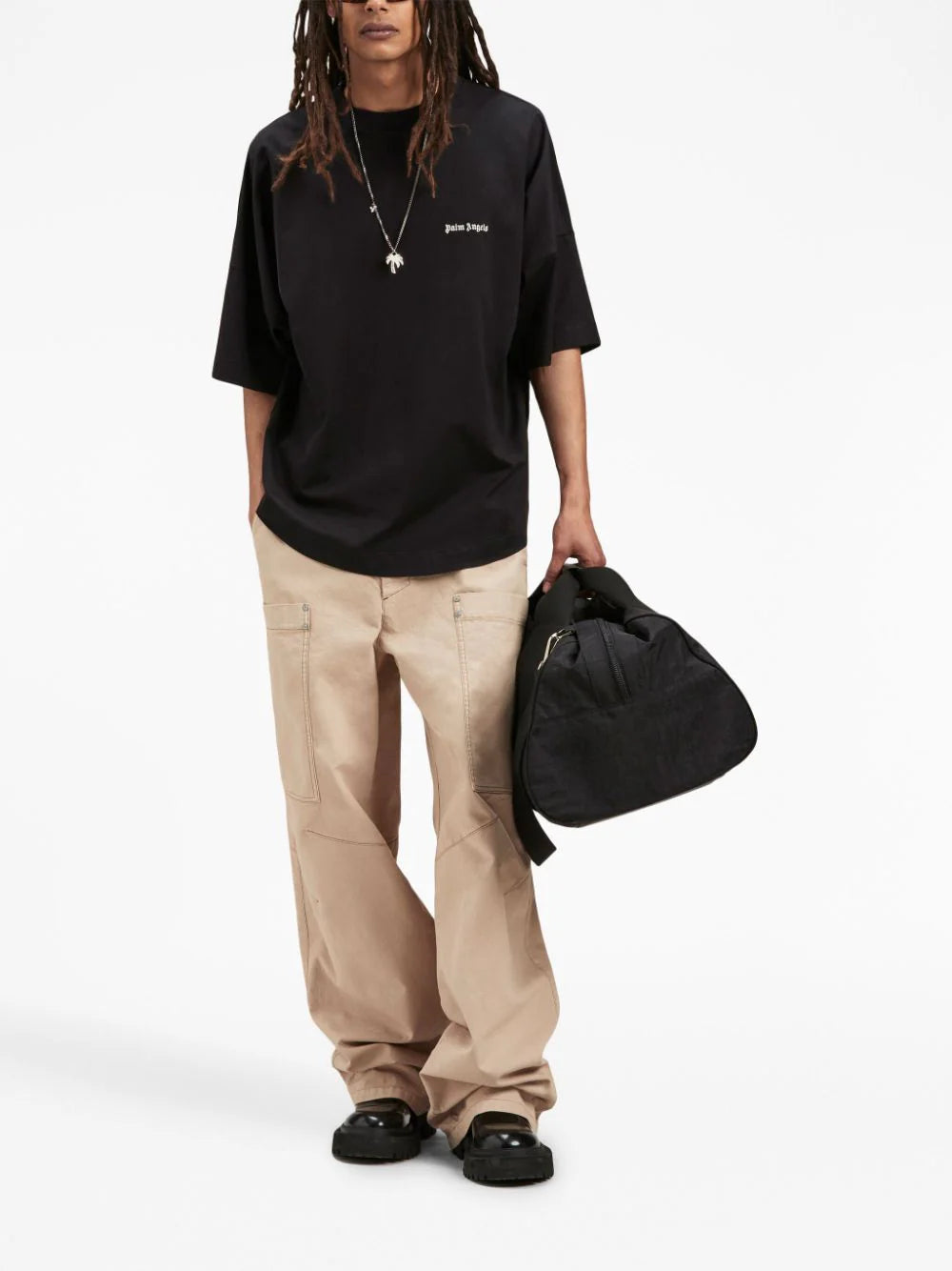 PALM ANGELS Logo Over T-shirt