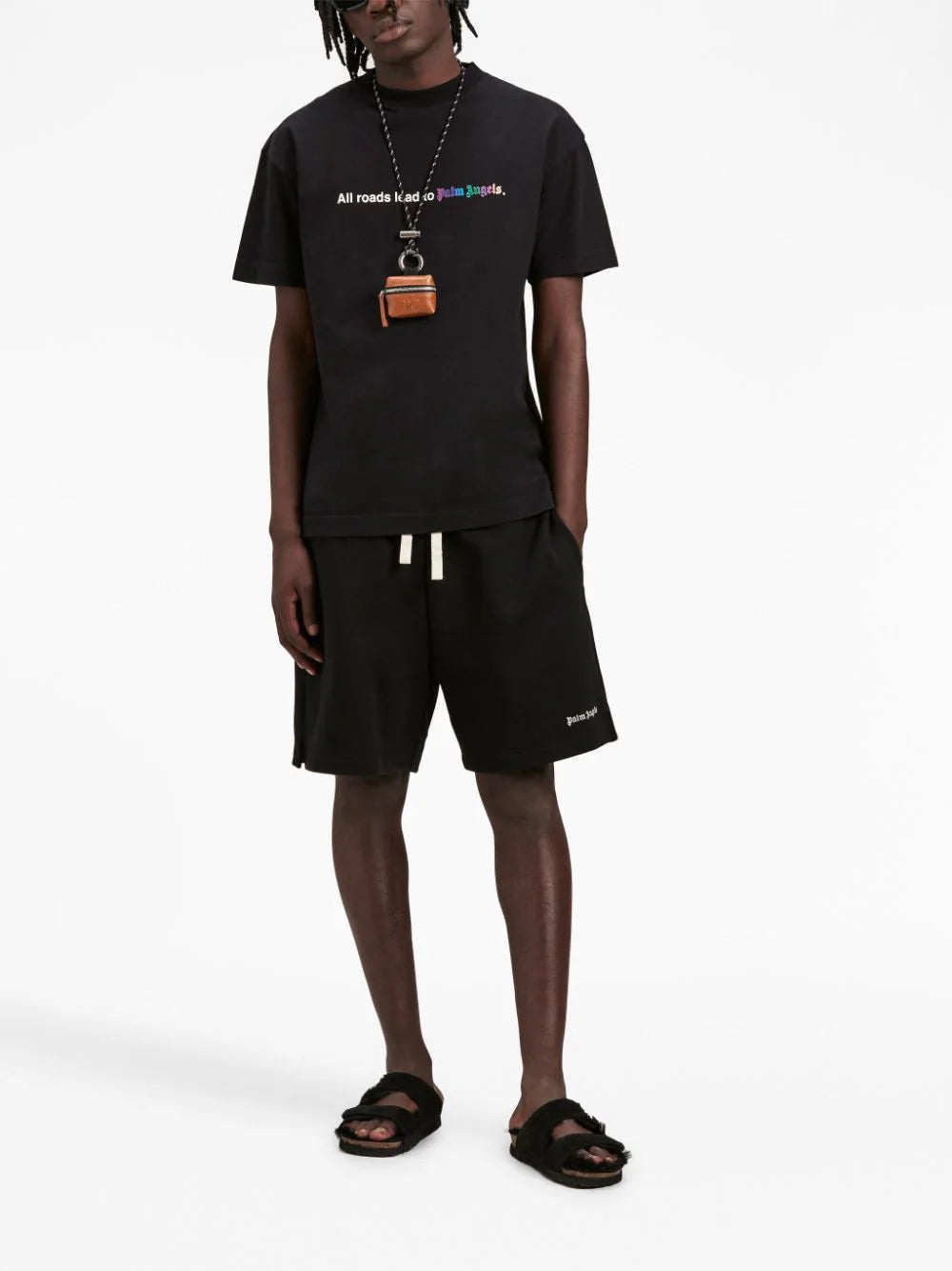 PALM ANGELS Logo Sweatshorts